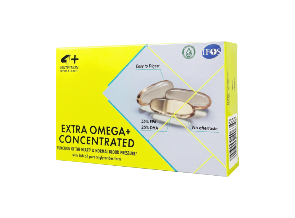 Extra-Omega 3 4+ Nutrition integratore acidi grassi essenziali EPA DHA 60softgel