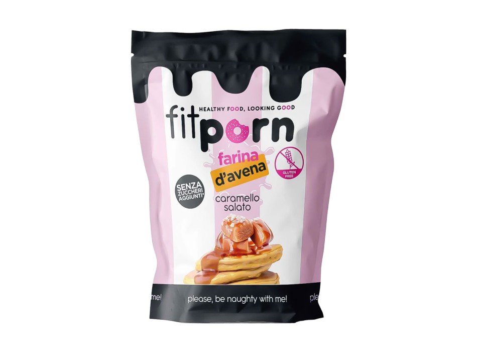 Farina di Avena Istantanea Fitporn avena aromatizzata 750g Caramello Salato