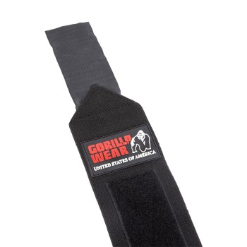 Fasce per polsi Ultra Gorilla Wear asola elastica nero