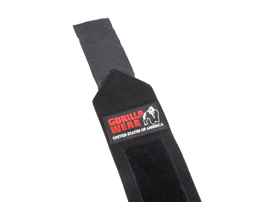 Fasce per polsi Ultra Gorilla Wear asola elastica nero