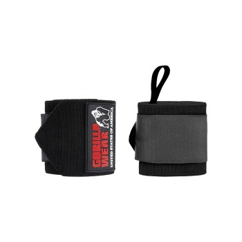 Fasce per polsi Ultra Gorilla Wear asola elastica nero