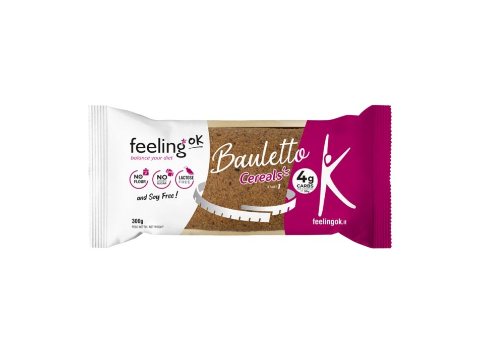 FeelingOK Bauletto Cereals START pane a fette proteico con semi e cereali per di