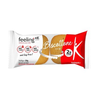 FeelingOK Biscottone Protein linea START maxi frollino proteico vaniglia e limon