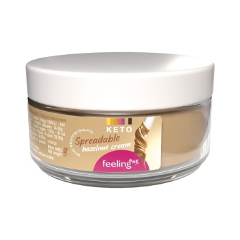 FeelingOK Crema Pasticcera spalmabile proteica senza zuccheri nocciola