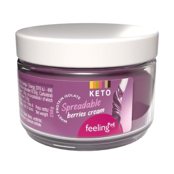 FeelingOK Crema spalmabile proteica low carb frutti di bosco