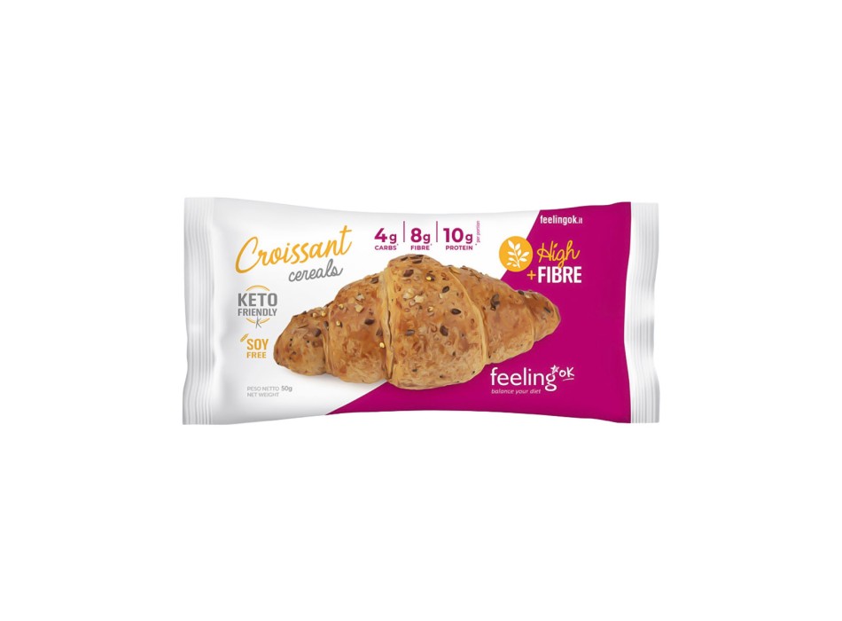FeelingOK Croissant linea OPTIMIZE cornetto proteico più fibre salty cereals