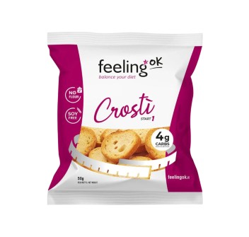 FeelingOK Crosti Protein START crostini proteici low carb formaggio