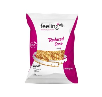 FeelingOK Fusilli START formato 500g pasta proteica a spirale a basso contenuto 
