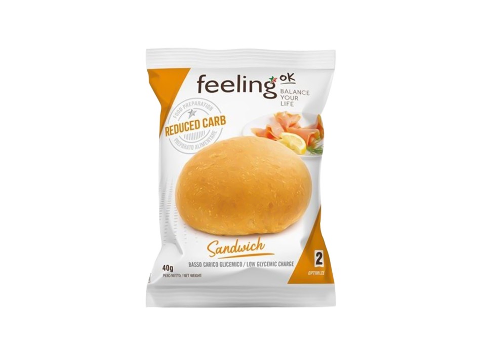 FeelingOK Sandwich Natural Fibre linea OPTIMIZE pane a fette proteico ricco di f