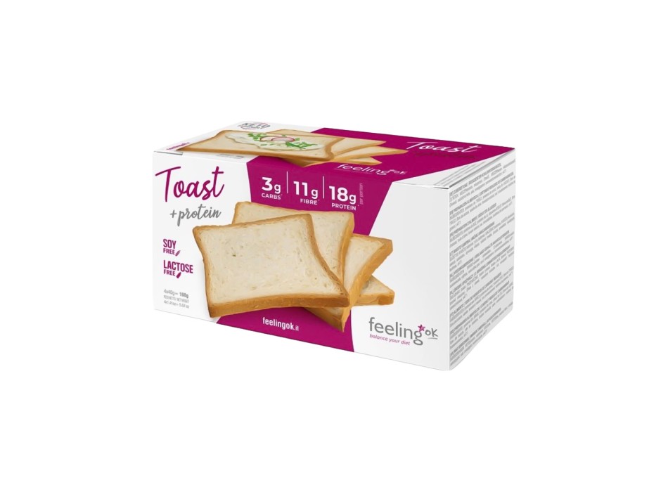 FeelingOK Toast Protein START fette tostate proteiche e croccanti natural