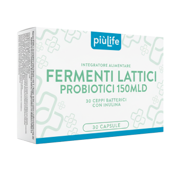 Fermenti Lattici Probiotici piùLife integratore flora batterica 150 mld 30caps