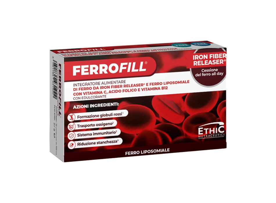 Ferrofill EthicSport integratore ferro liposomiale e vitamine 30cpr