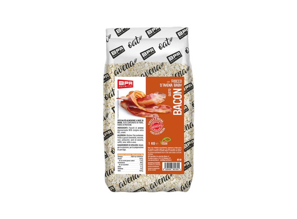 Fiocco d'Avena 1kg BPR Nutrition | Fiocchi d'Avena 1Kg Bacon