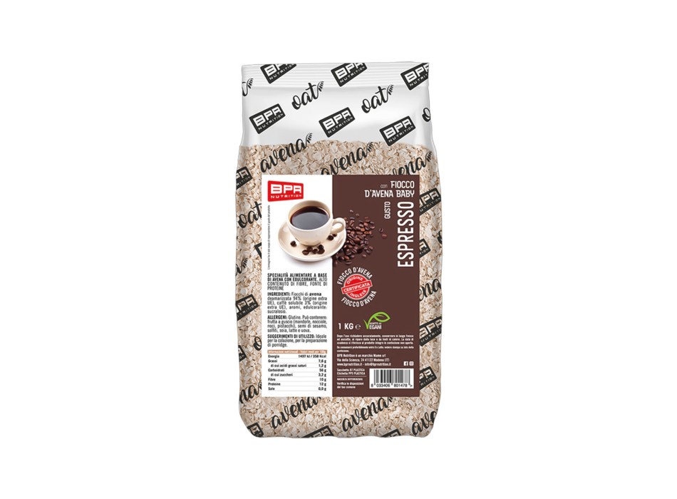 Fiocco d'Avena 1kg BPR Nutrition | Fiocchi d'Avena 1Kg Espresso