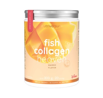 Fish Collagen Heaven Nutriversum Collagene Marino Acido Ialuronico 300g Mango