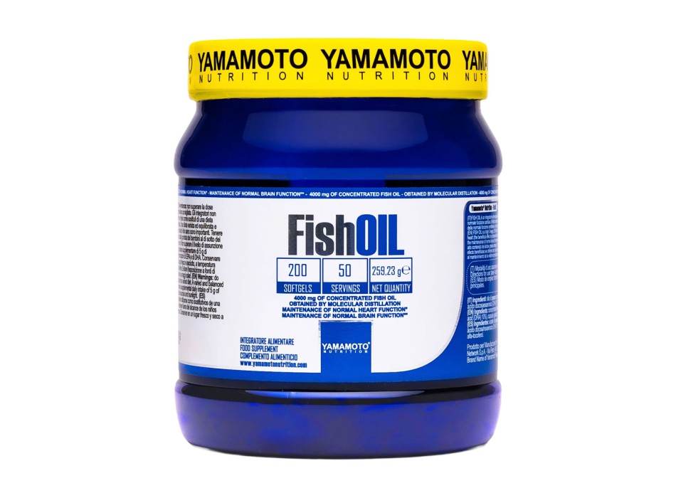 Fish Oil Yamamoto Nutrition integratore Omega 3 200 softgels