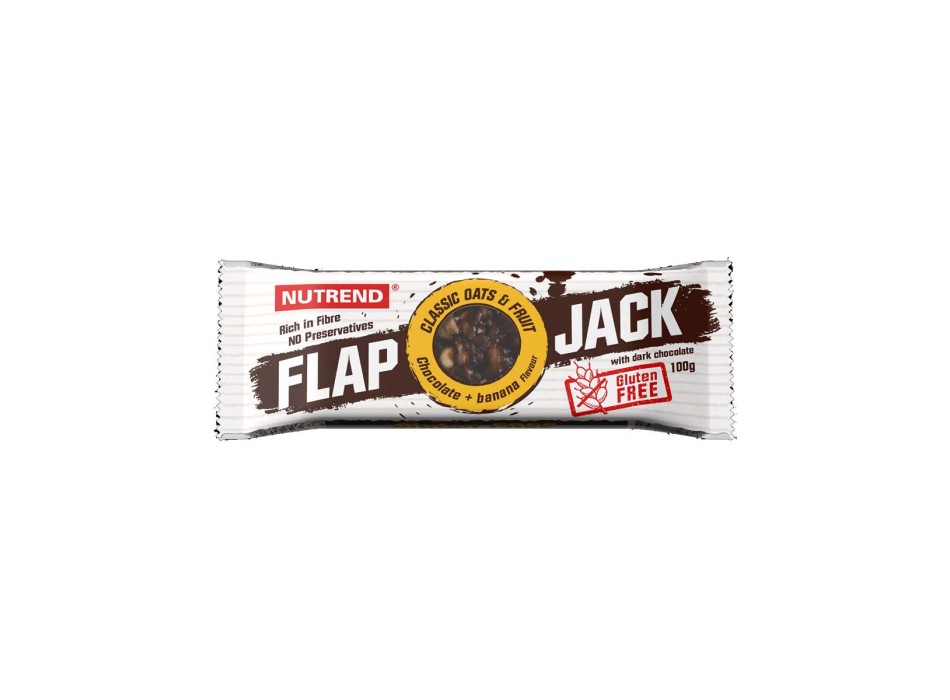 Flapjack Nutrend 100g Barretta Energetica all'Avena Cioccolato Banana e Fondente