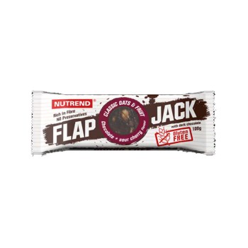 Flapjack Nutrend 100g Barretta Energetica all'Avena Cioccolato Ciliegia e Fonden