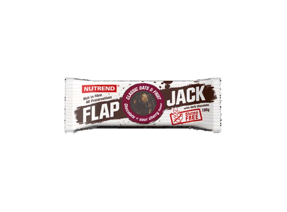 Flapjack Nutrend 100g Barretta Energetica all'Avena Cioccolato Ciliegia e Fonden