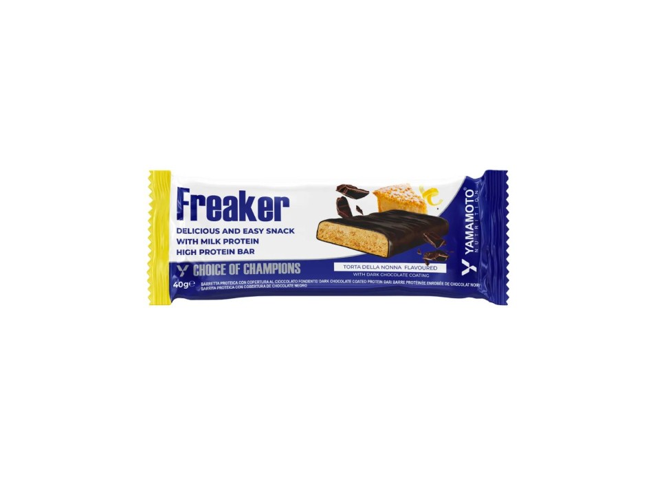 Freaker Yamamoto Nutrition barretta proteica 40g Torta della Nonna