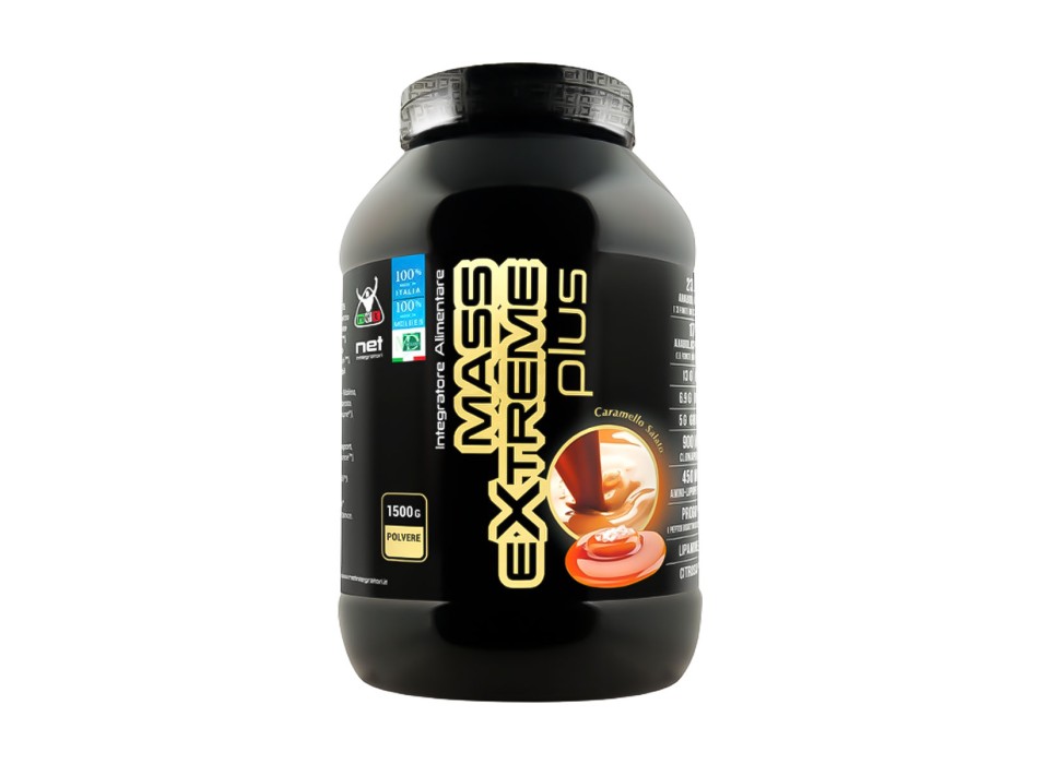 Gainer Mass Extreme Plus Net Integratori Mass Gainer Proteine Caramello Salato