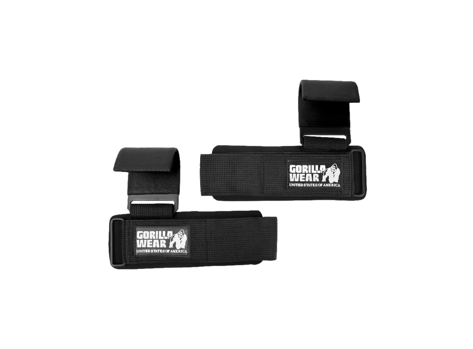 Ganci Per Sollevamento Pesi Gorilla Wear nero e bianco