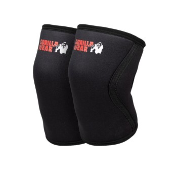 Ginocchiere Gorilla Wear 5mm in neoprene nero