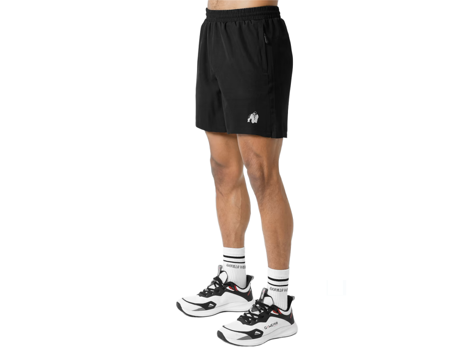 Glasgow Pantaloncini Nero Gorilla Wear pantaloncini sportivi allenamento neri