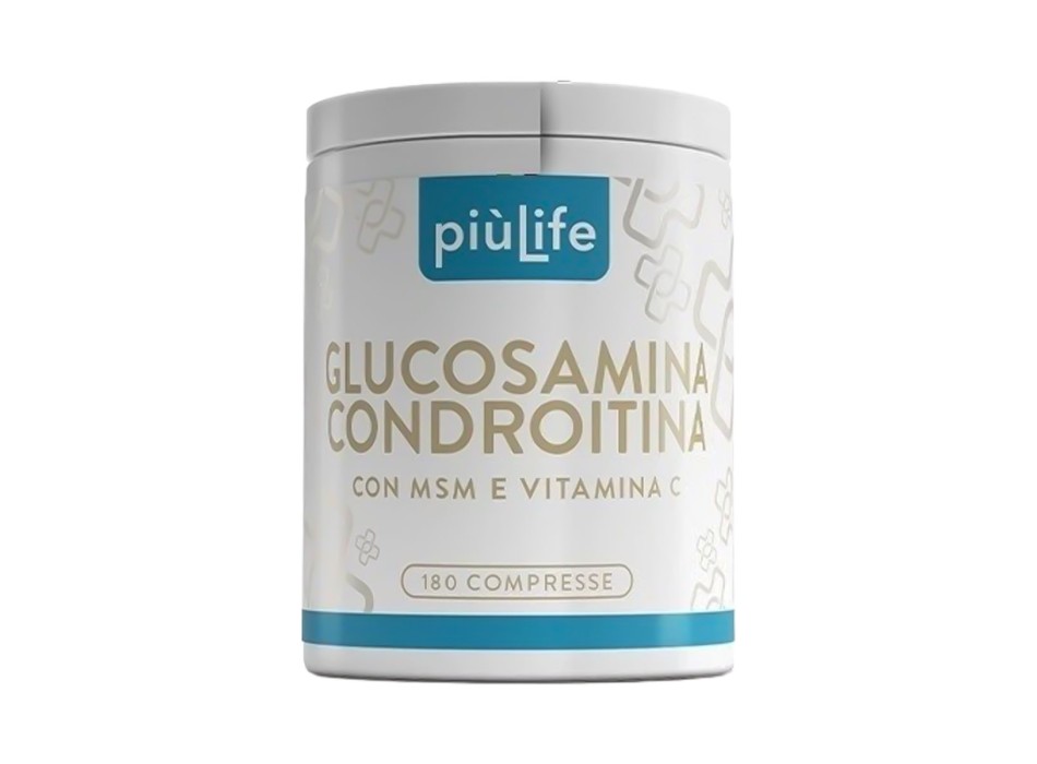 Glucosamina e Condroitina PiùLife Articolazioni Cartilagini e MSM 180cpr
