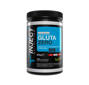 Gluta 500 Inject Nutrition integratore di pura l-glutammina in polvere 500g