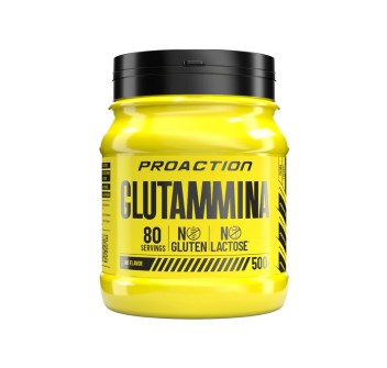 Glutammina ProAction 500g Micronizzata Neutra Recupero Muscolare