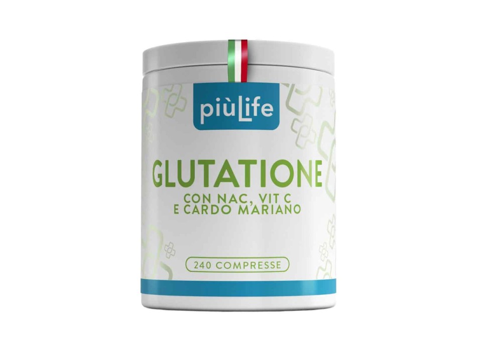 Glutatione PiùLife Integratore Antiossidante Depurazione Fegato 240cpr