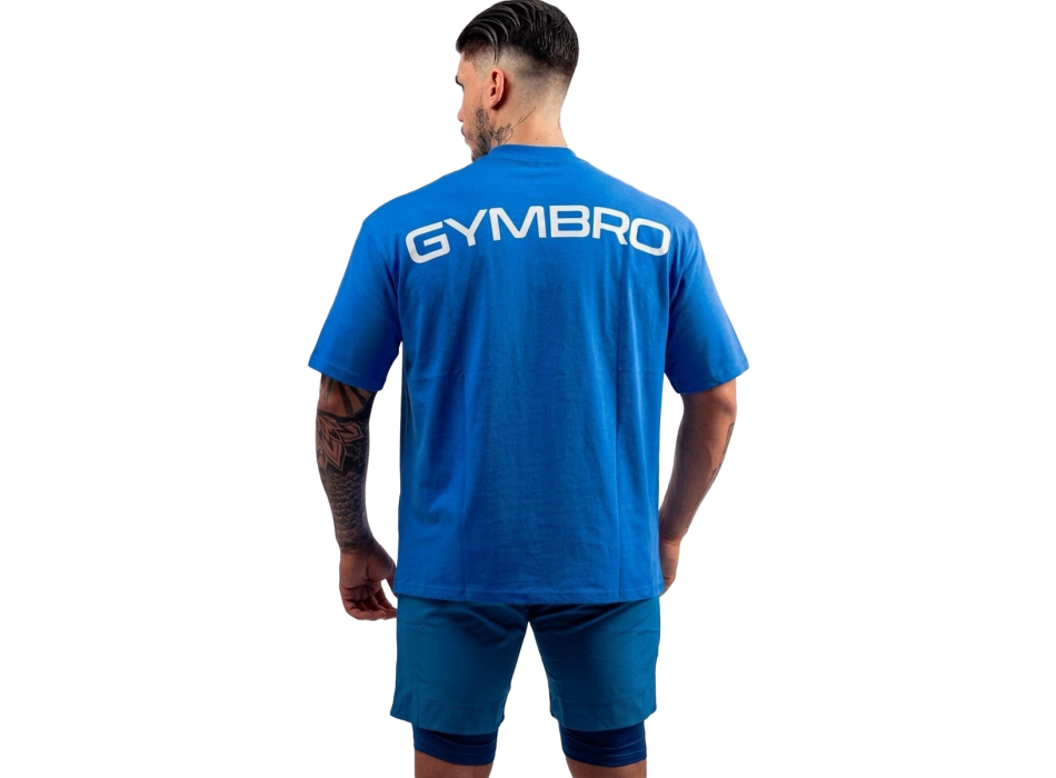 Gymbro Bombafit t-shirt oversize Blu Elettrico