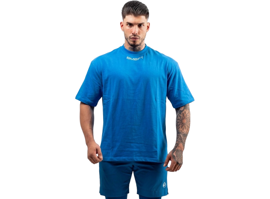 Gymbro Bombafit t-shirt oversize Blu elettrico