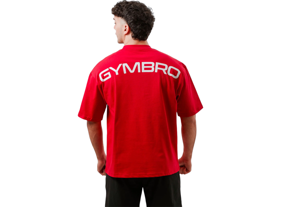 Gymbro Bombafit t-shirt oversize Rosso