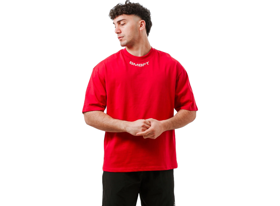 Gymbro Bombafit t-shirt oversize Rosso