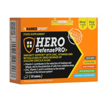 Hero Defense Pro NamedSport Integratore Difese Immunitarie con Vitamina C D 30cp