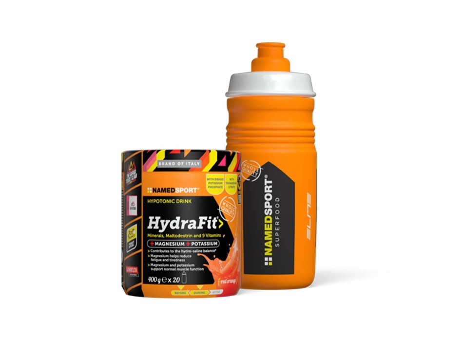 HYDRAFIT + BOTTLE - Integratore a base di magnesio, potassio e vitamine NAMEDSPORT