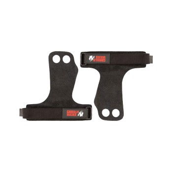 Impugnature per Sollevamento in Pelle a 2 Fori Nere