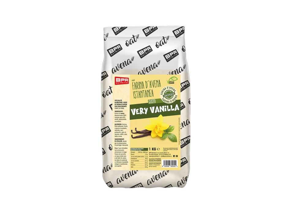 Instant Oatmeal BPR Nutrition farina avena istantanea 1kg Vaniglia
