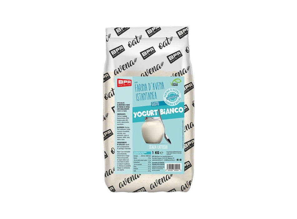 Instant Oatmeal BPR Nutrition farina avena istantanea 1kg Yogurt 