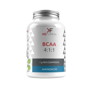 Integratore BCAA 4:1:1 KeForma da 100 compresse alta concentrazione di Leucina 
