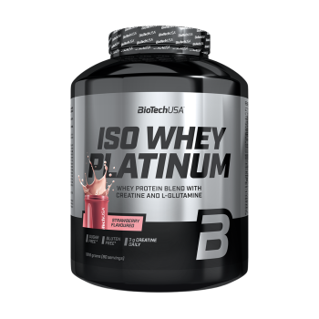 Iso Whey Platinum BioTechUSA 1816g Proteine Isolate Siero Latte Fragola