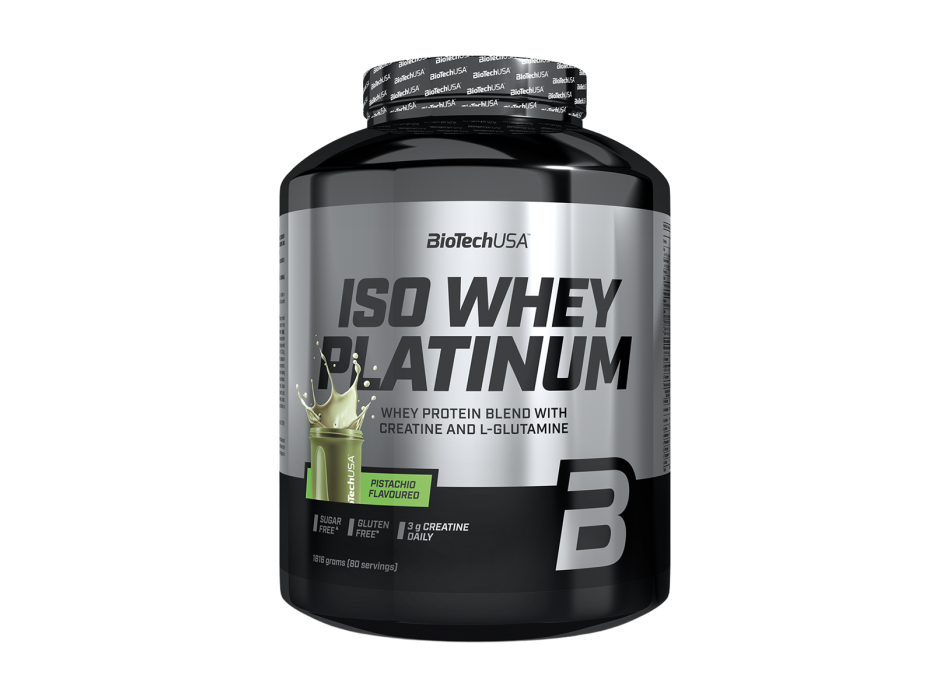 Iso Whey Platinum BioTechUSA 1816g Proteine Isolate Siero Latte Pistacchio