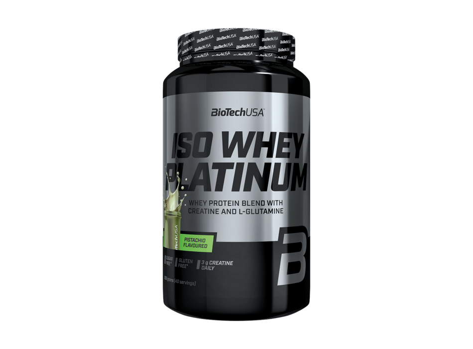 Iso Whey Platinum BioTechUSA Proteine Isolate Siero Latte 900g Pistacchio