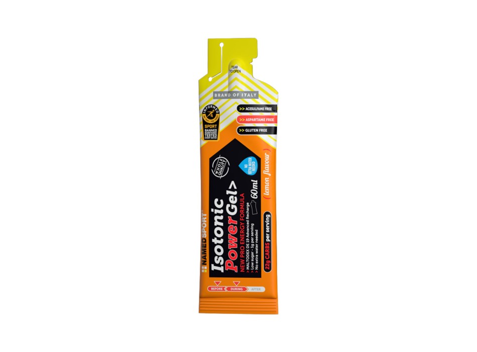 Isotonic Power Gel NAMEDSPORT 60ml Gel Energetico Isotonico Limone