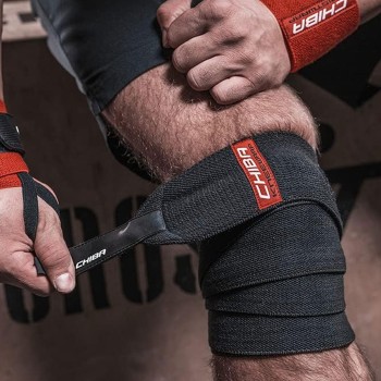 Knee Wrap Black Line