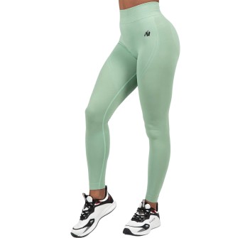 Leggings da donna Gorilla Wear Whitney senza cuciture a vita alta verde