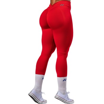 Leggings Modellanti a Vita Alta Senza Cuciture Maximum Push-Up 302 rosso