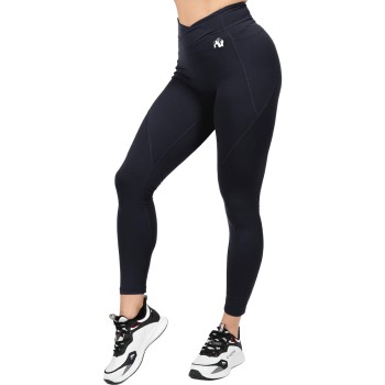Leggings sportivi da donna Gorilla Wear Willow neri a vita alta 